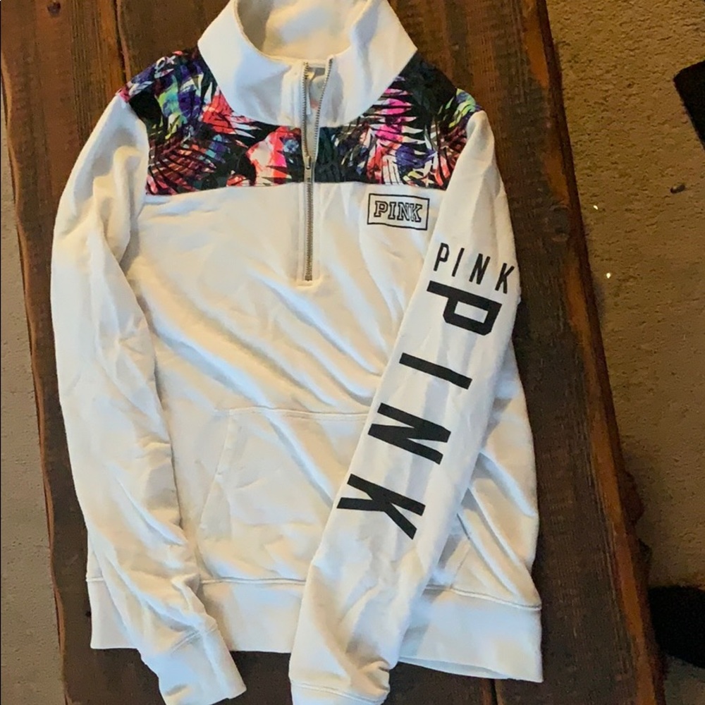 Victoria secret pink quarter zip sweater